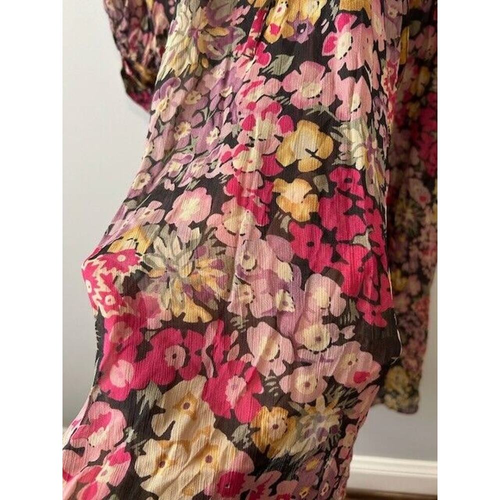 Polo by Ralph Lauren Floral Maxi Dress in Pink, Yellow and Green - Picture 5 of 10